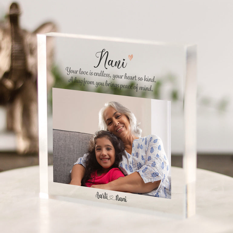 Hindu Diwali gift for Nani personalised photo keepsake Sikh desi gifts