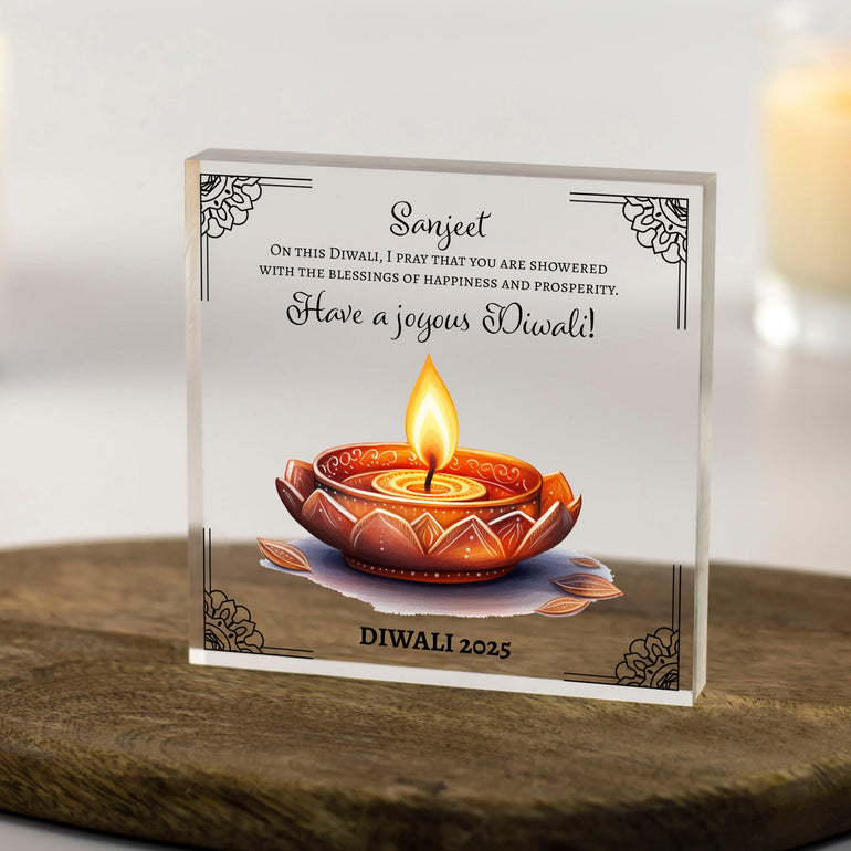 Diwali Acrylic Home Decoration with Customisation