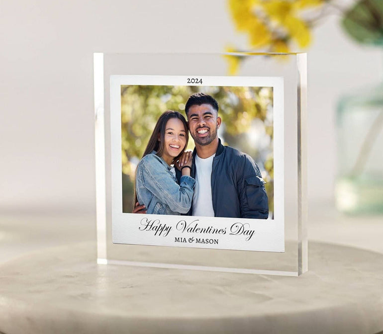 Valentine's Day gift for boyfriend, 1st valentines day together, swipe right, photo block, Gift for Girlfriend, From Wife, Mr and Mrs, Photo keepsake, Love you gift,