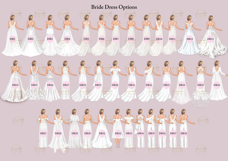 Personalised 3 Generations Bride, Mother of Bride, Grandma Portrait Print, Wedding Gift, Remembrance Print, Wedding Art, Gift from Daughter