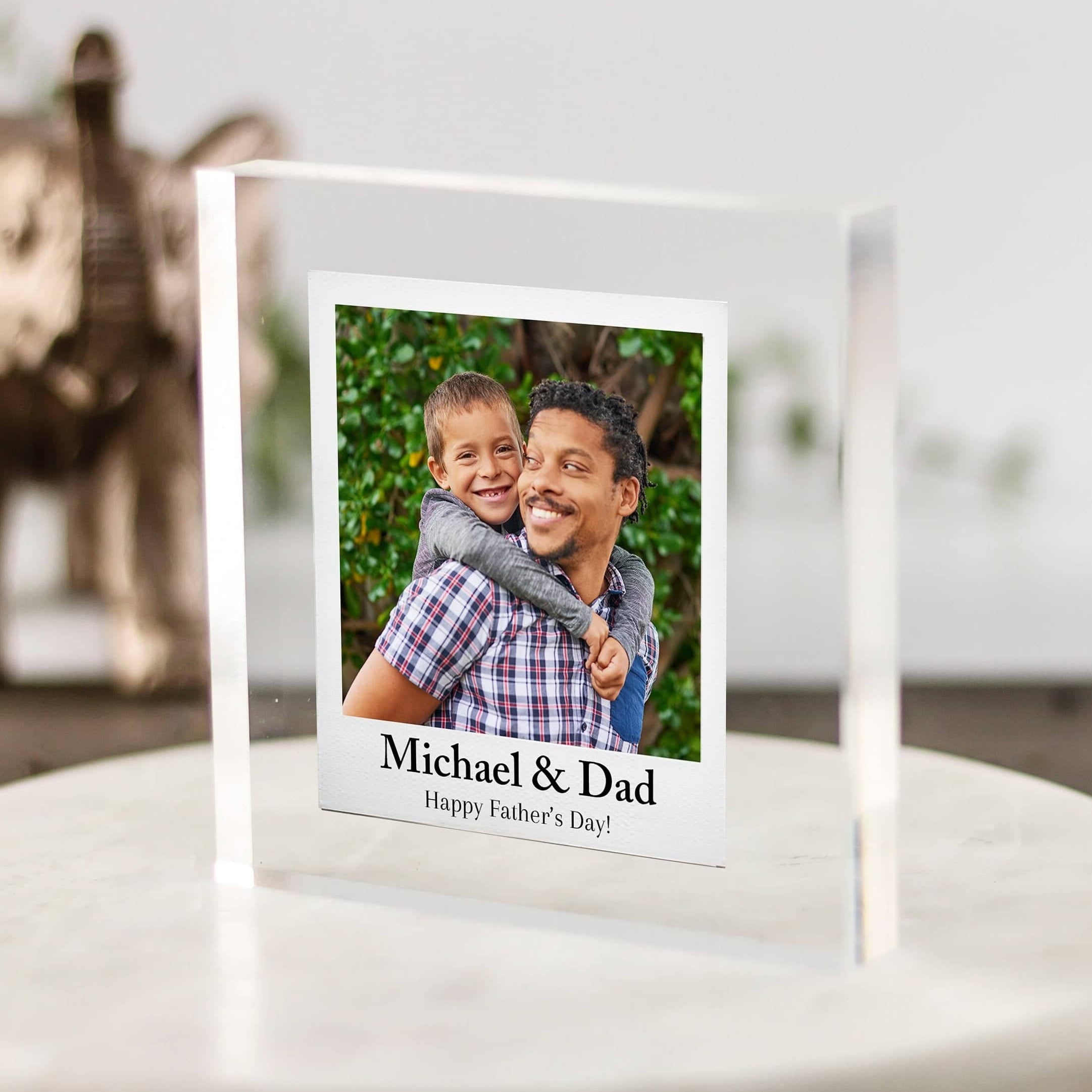Fathers Day Photo gift Acrylic block, First Fathers day gifts, gifts for men