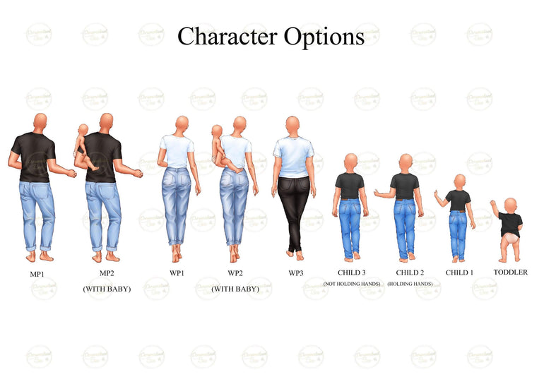 Personalised Gift for Mummy. Mother and Daughter, Son, Children Family Portrait, Family Print, Christmas Gift, Mothers Day, Acrylic Plaque