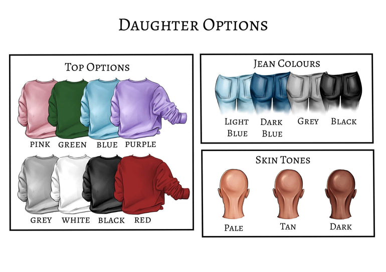 Dad and Daughter Christmas Ornament, Custom Christmas Tree Acrylic Bauble, Personalised Dad Gift, Daddy Present Family Print