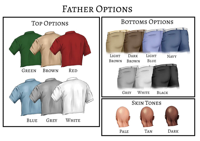 Dad and Daughter Christmas Ornament, Custom Christmas Tree Acrylic Bauble, Personalised Dad Gift, Daddy Present Family Print