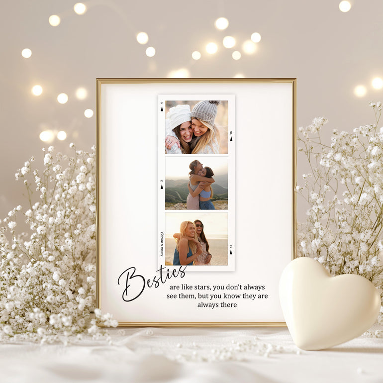 Besties are like stars you dont always see them but you know they are always there poem ornament present