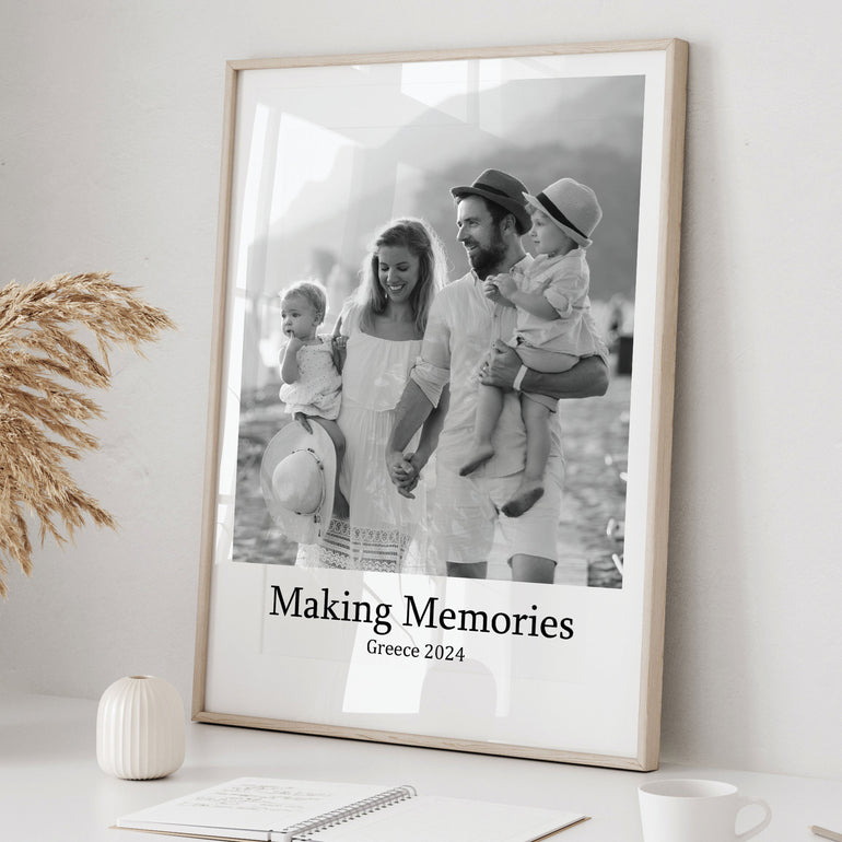 Photo Upload Custom Print Making memories simple design