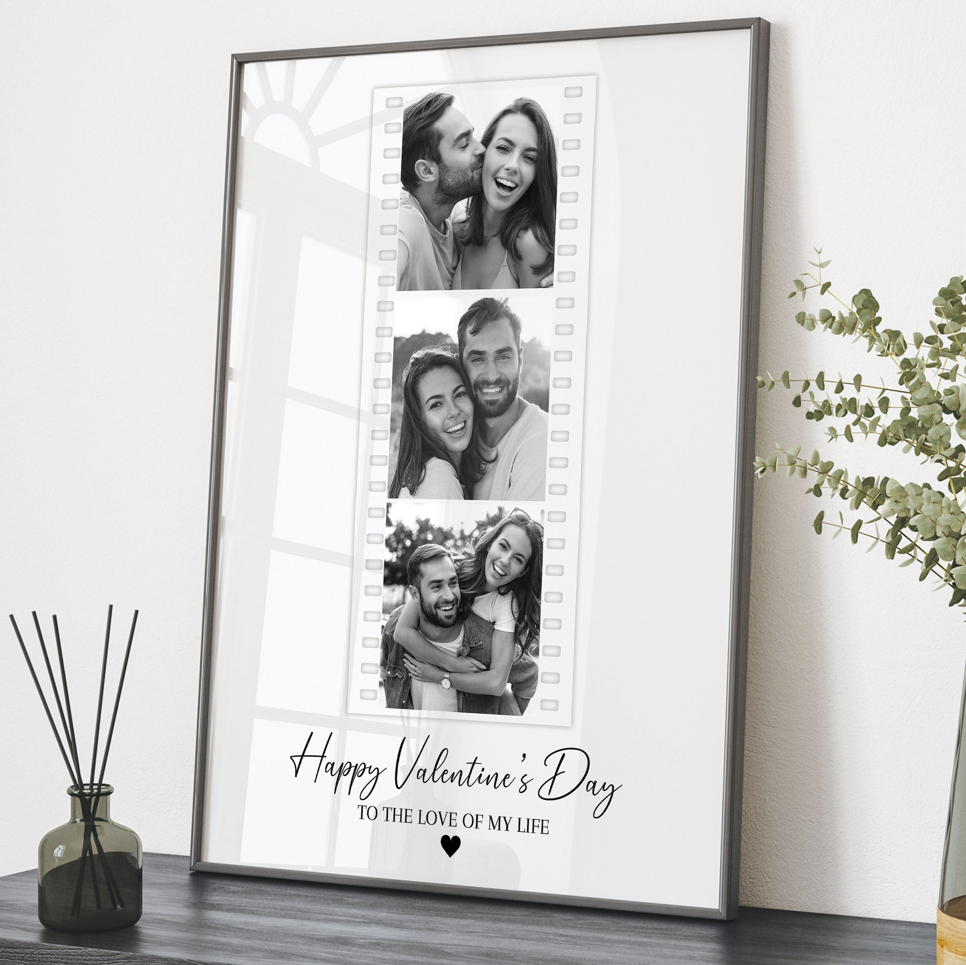 Happy Valentine's Day 3 Photo Strip Print