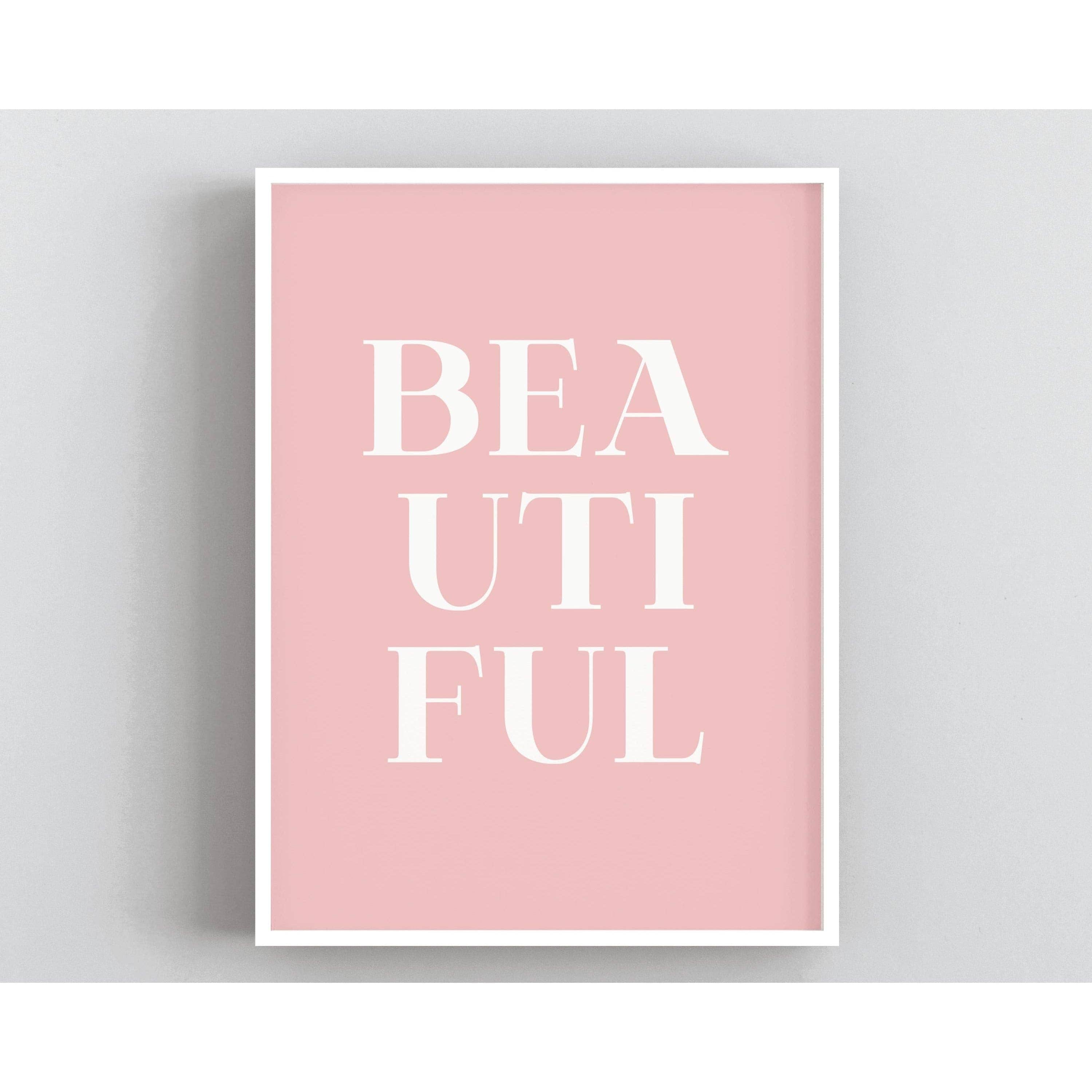Beautiful Quote Print-Papier Art Designs