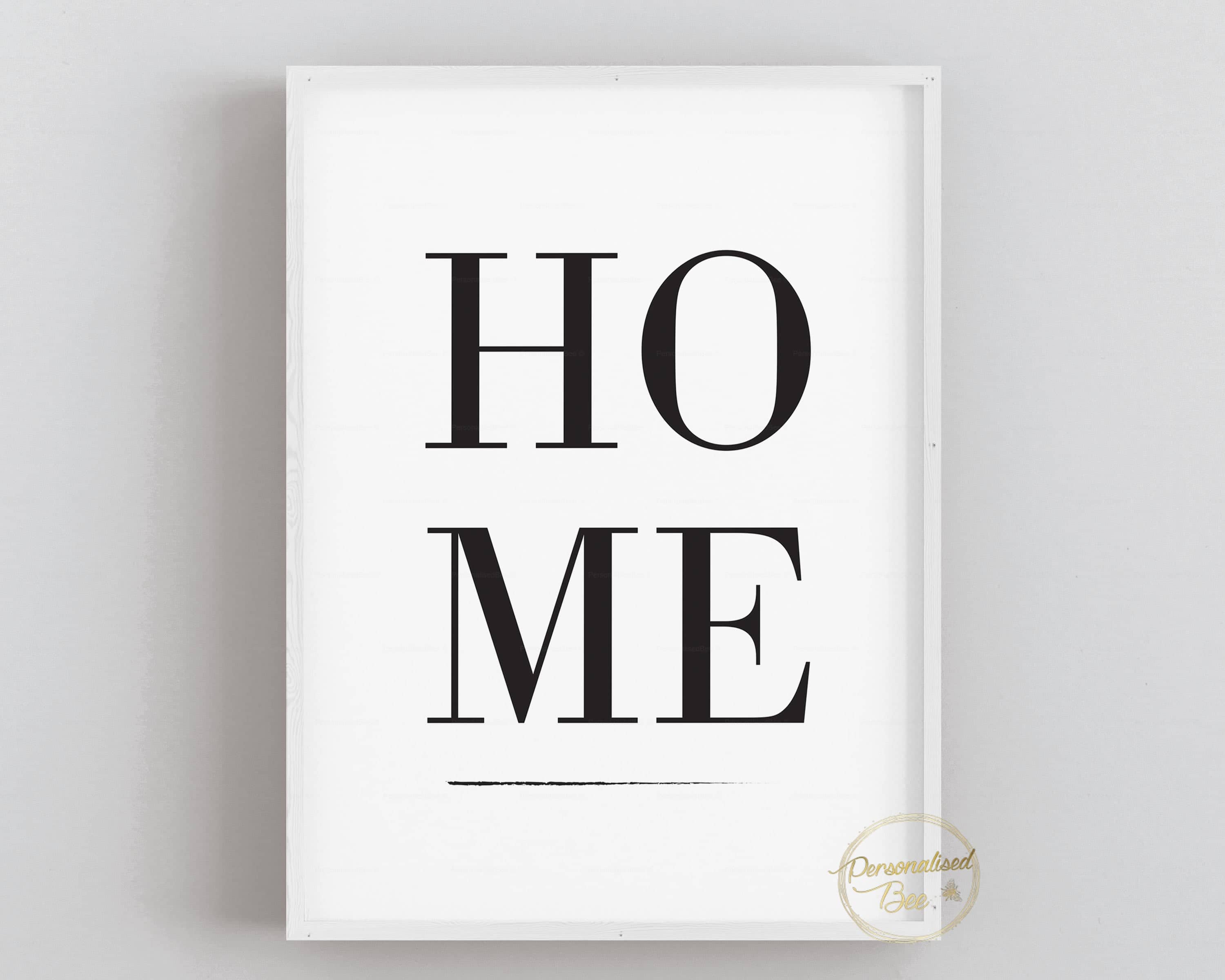 Home Typography Print.