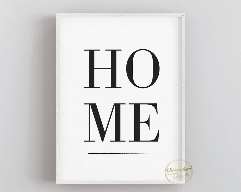 Home Typography Print.