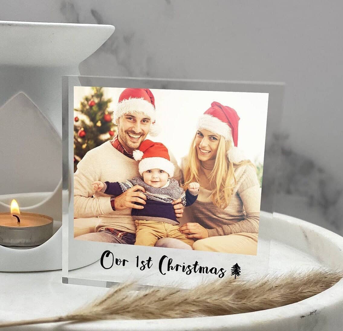 1st Christmas Photo Decoration, Christmas Decoration for the Home, Custom Family Photo, 1st Christmas Keepsake, New Baby Christmas,2021 Baby