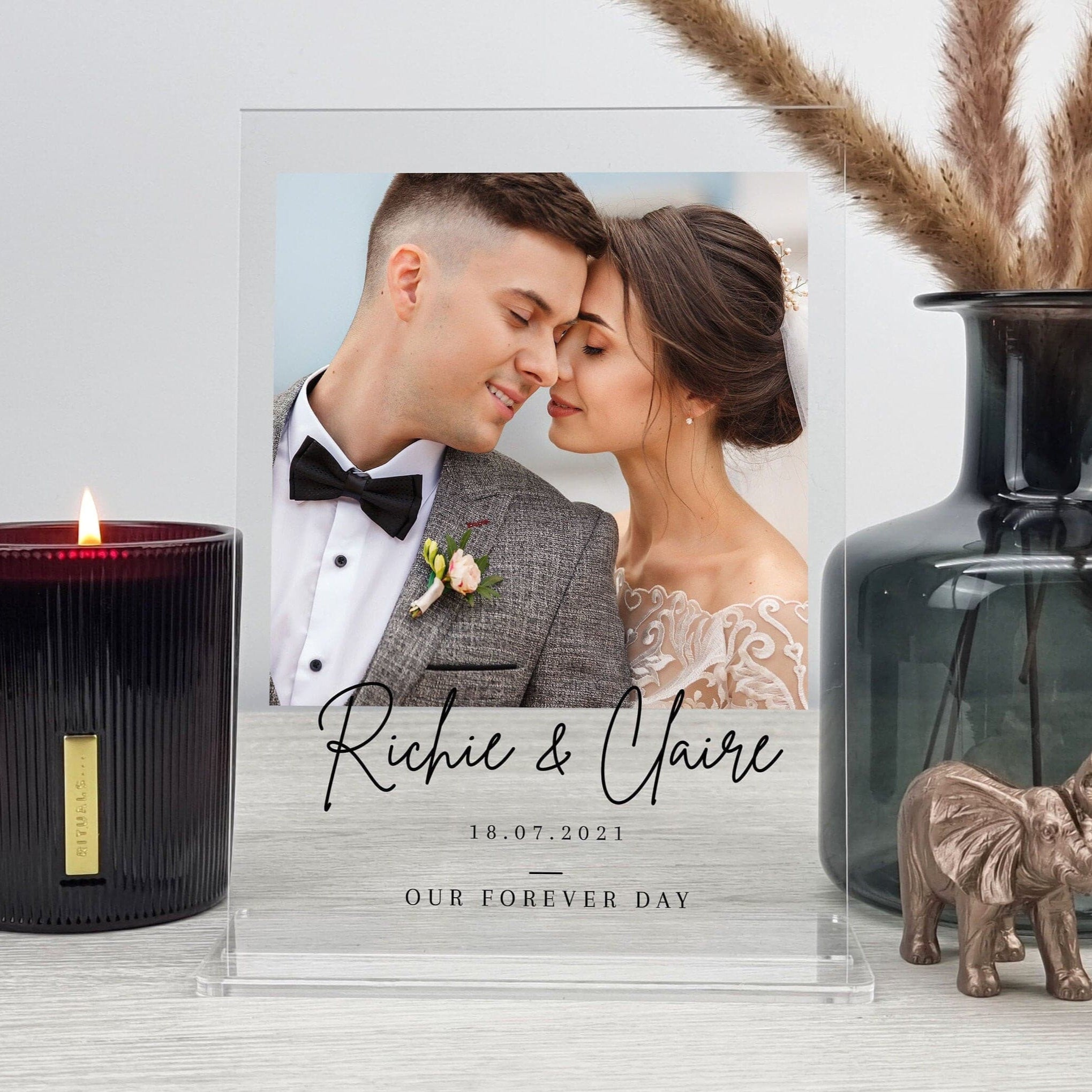 Anniversary Gifts for Husband, Gift for Wife, Wedding Present, Memorable Date Gift, Wedding Day Photo, Gift for Couple, Wedding Date Memory