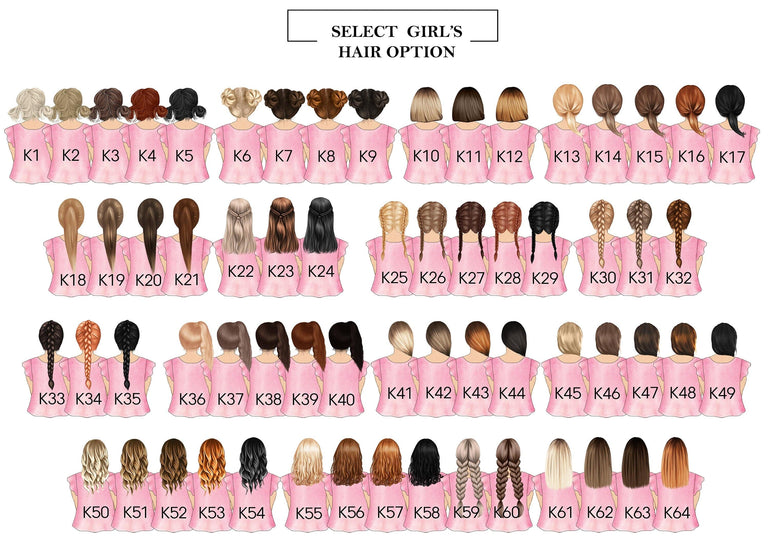 Mummy Gift, Mummy and Daughter Illustration Picture, Birthday Gift for Mum, Mothers Day Present, Gift for Mom, Gift from Child,Mum and Child