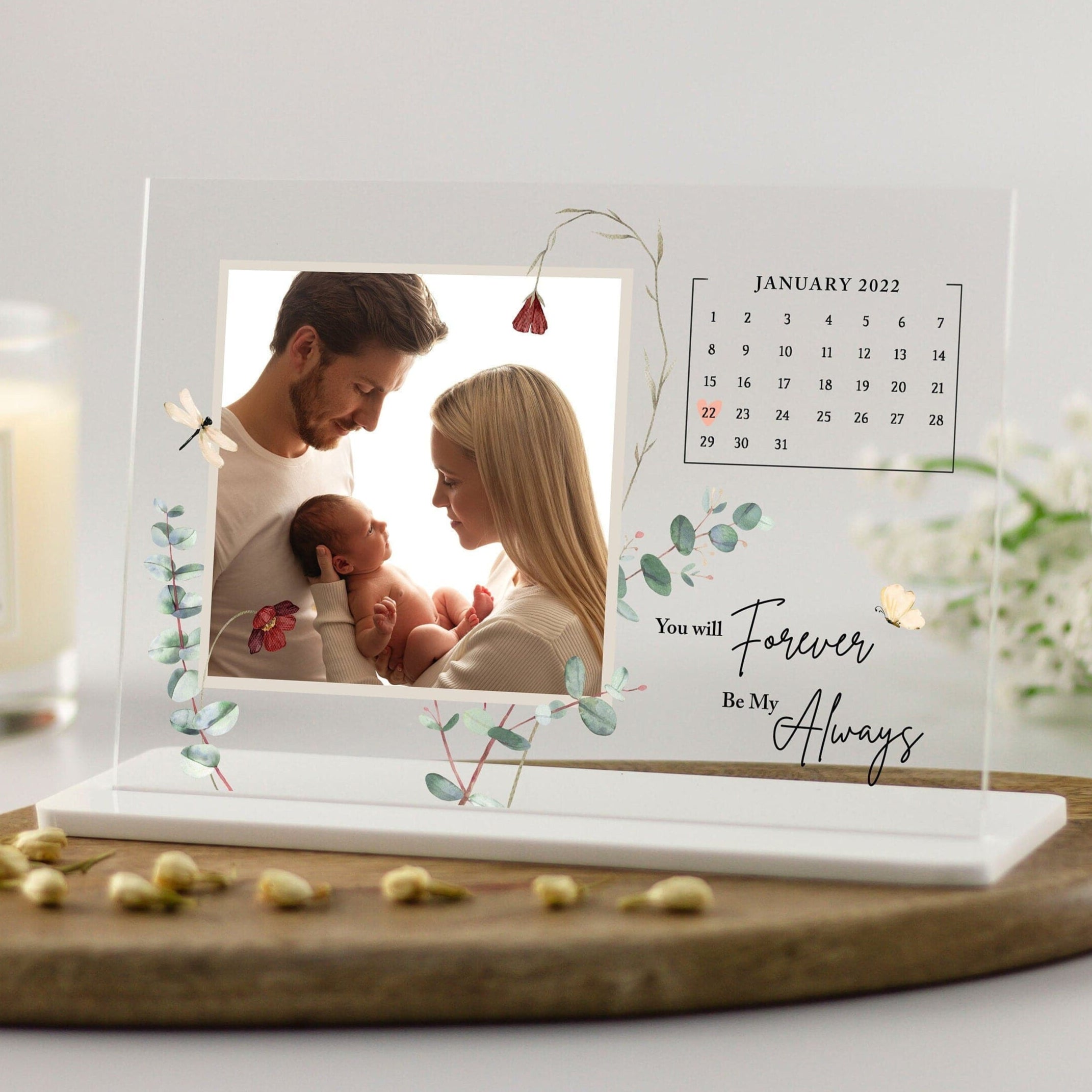 Personalised Couple Photo and Memorable Date Gift, Couples Gift, Anniversary Gift, Valentines Gift, Engagement Gifts, Gifts for Him/Her