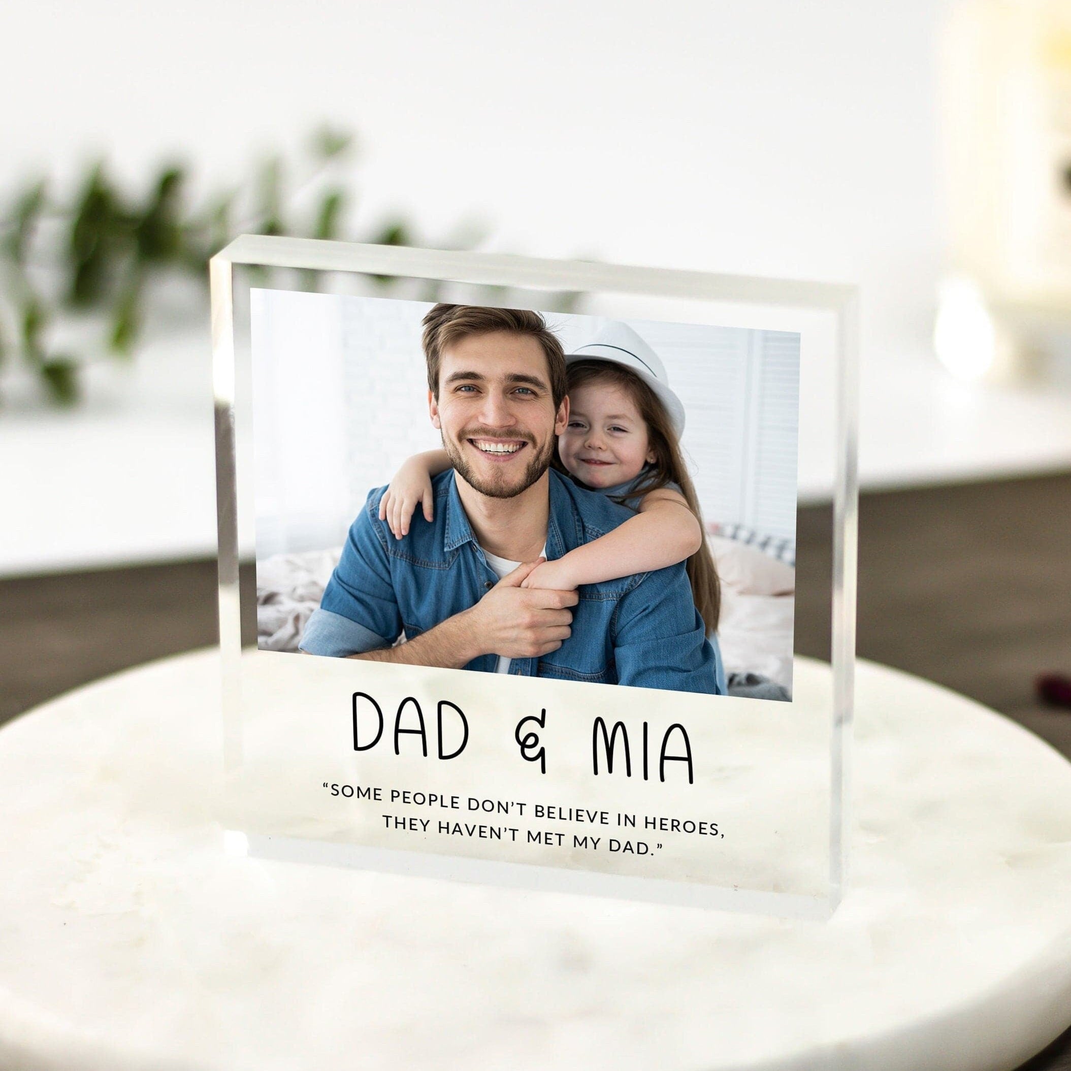 Personalised Gift for Dad, Fathers Day Gift, Gifts for Dad, First Fathers Day Gift, Gift from Daughter, Gift from Son, Daddy Photo Gift