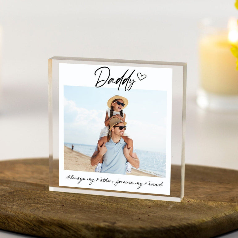 Dad Gifts, Photo Gift For Dad, Gift from Daughter/Son, Birthday Dad Present, Family Custom Photo Print, Fathers day Gifts