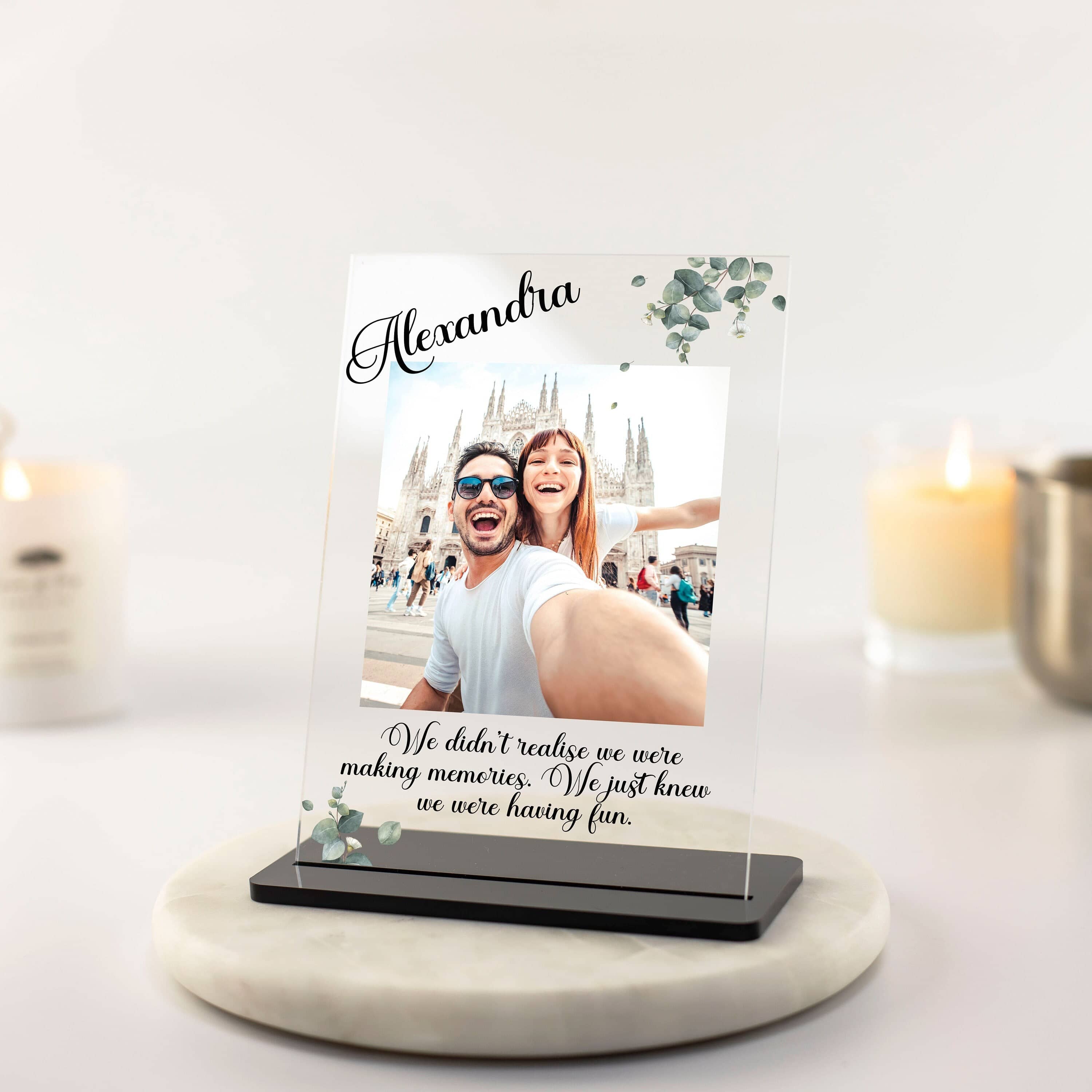 Best Gifts for women, Making memories photo gift, christmas gift for her, birthday gift ideas personalised sister gifts