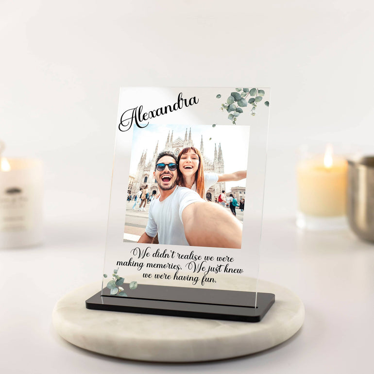 Best Gifts for women, Making memories photo gift, christmas gift for her, birthday gift ideas personalised sister gifts