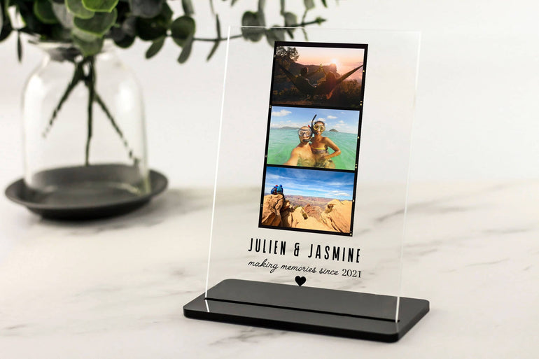 Custom Photo Gift for Boyfriend/Girlfriend, Valentines Gift for Husband, Wife, Anniversary Gift, Couples Gift, Acrylic Plaque with Stand
