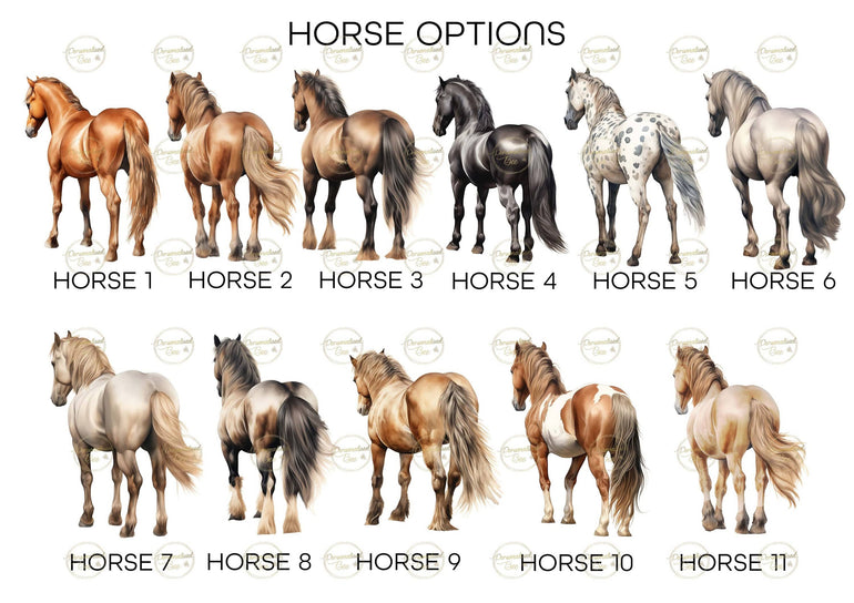 Personalised Girl and Horse Gift, Horse Gifts, Horse Portrait, Birthday, Christmas Gift for Daughter, Granddaughter, Horse Lover Wall Prints