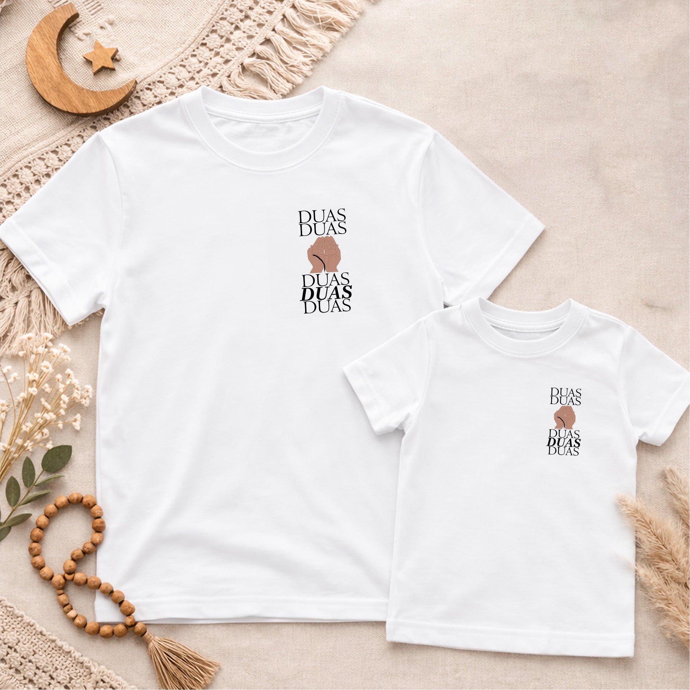 muslim daddy and me matching outfit white t shirt