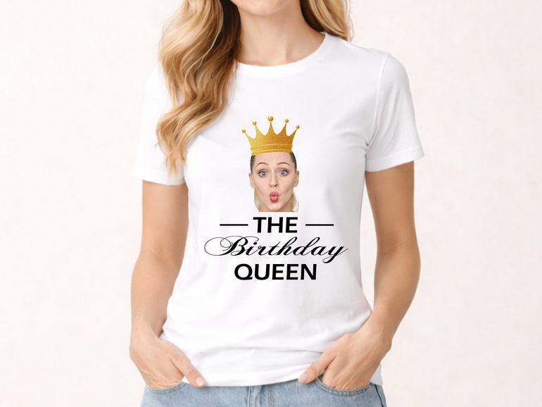 birthday queen personalised shirt UK