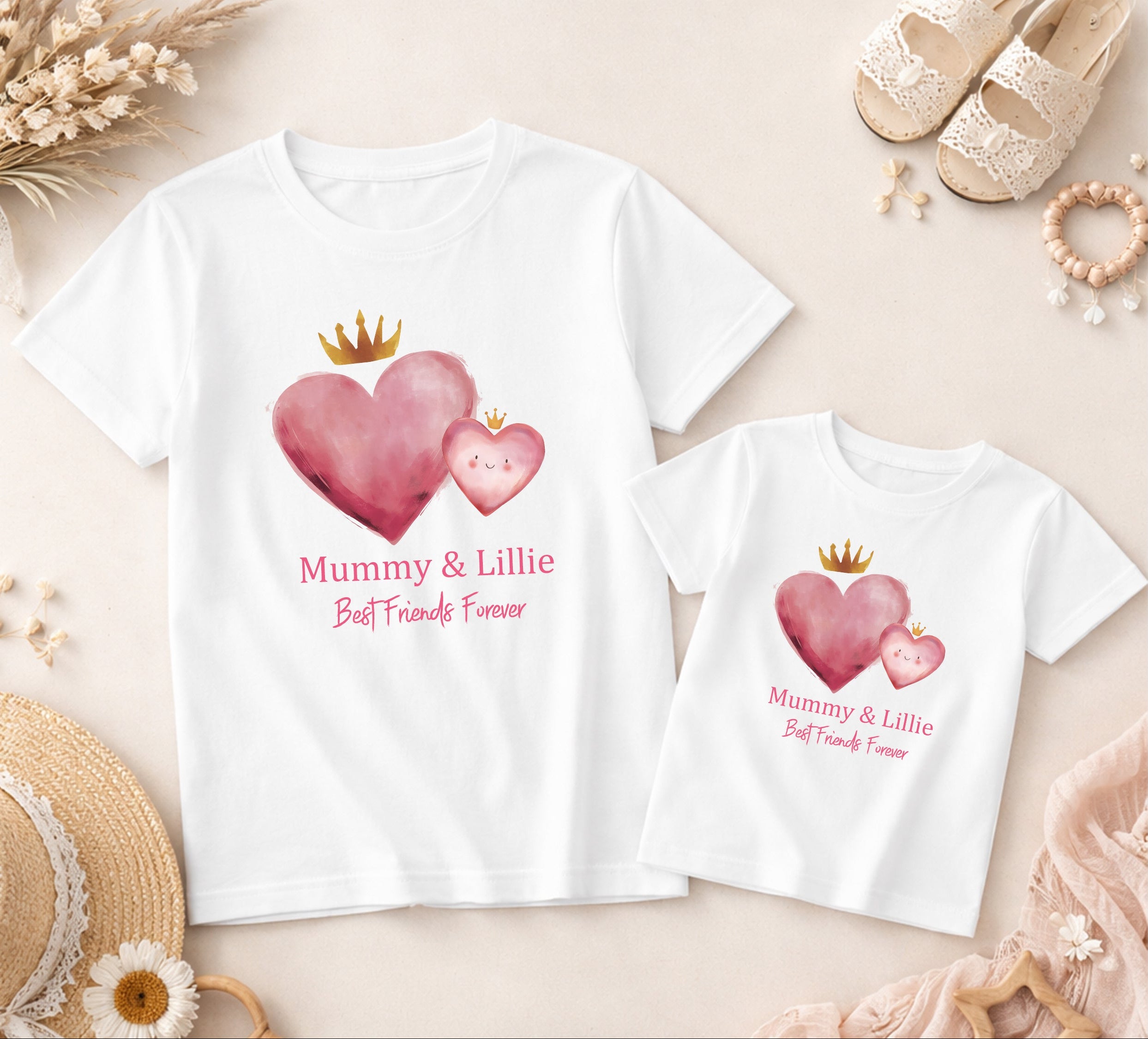 mum and baby matching outfit personalised