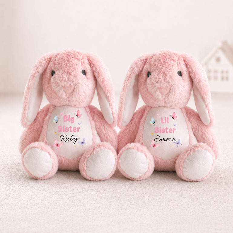 big sister little sister bunny matching gift set