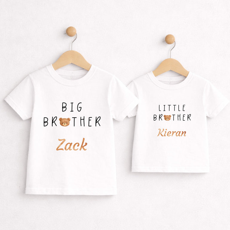 personalised big brother little brother outfits with names