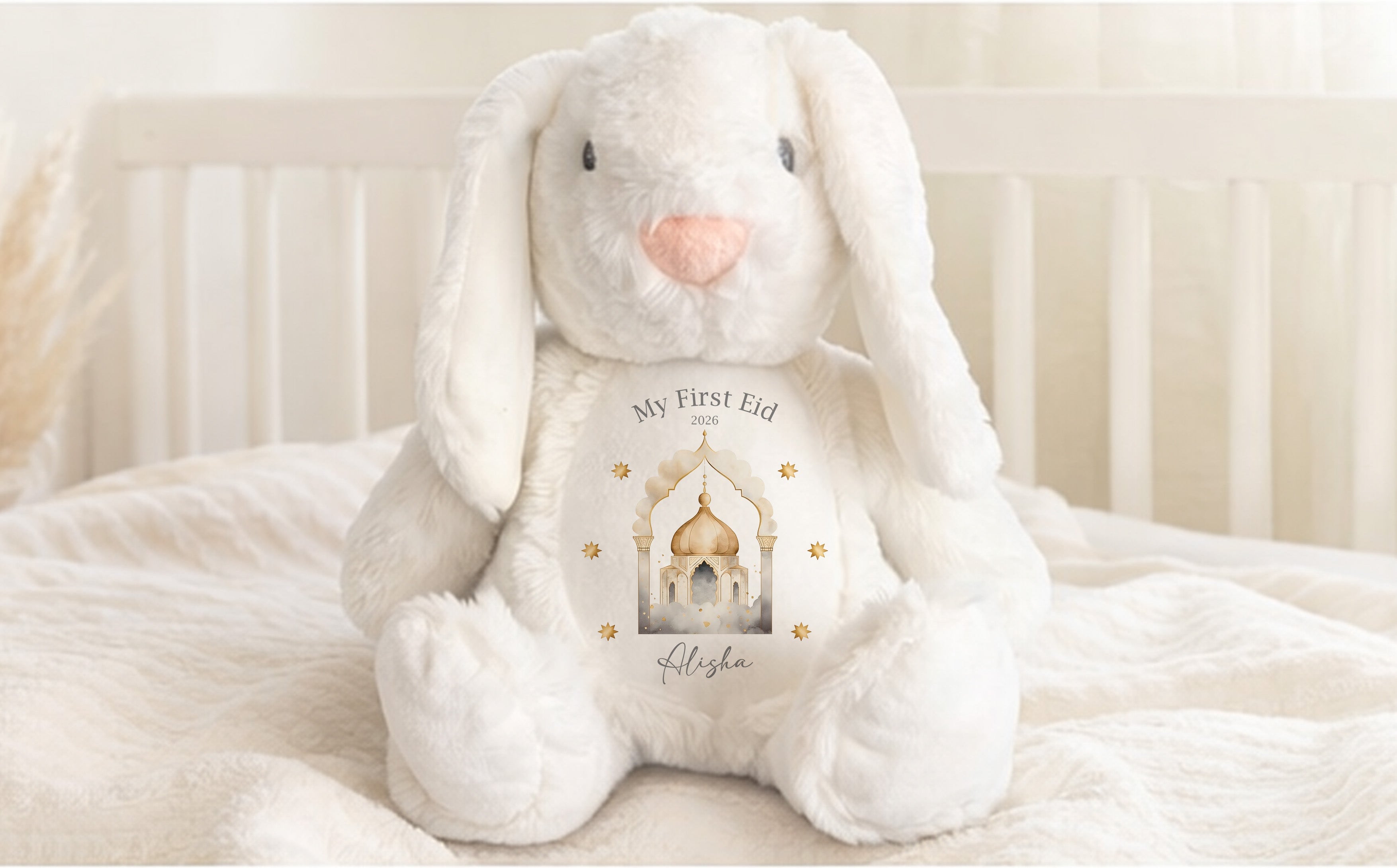 personalised my first eid bunny islamic baby gift