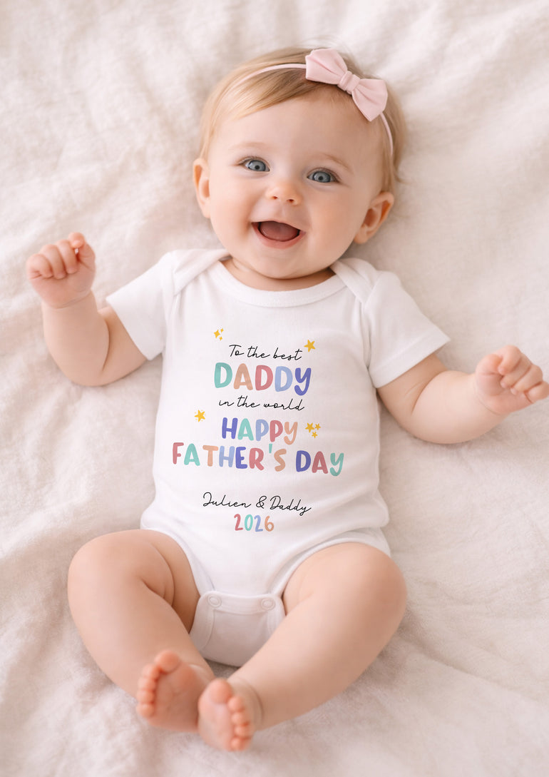 Unisex matching siblings Fathers Day tshirt vest