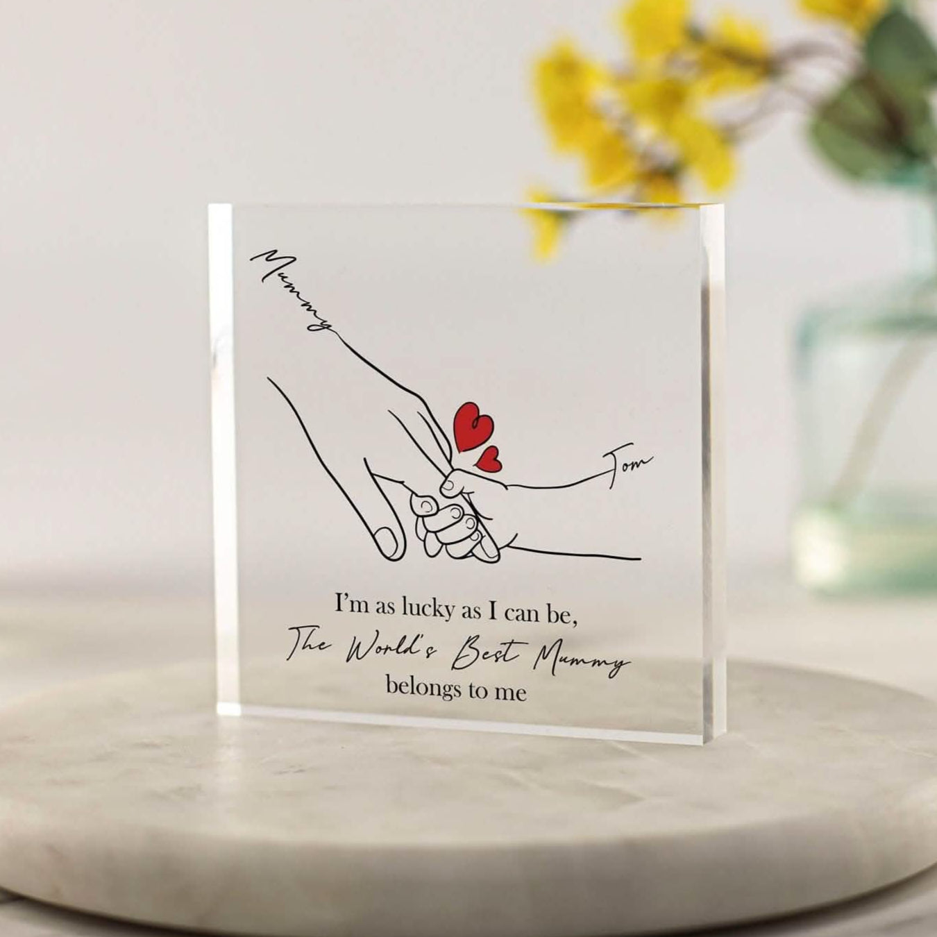 Mummy gifts, mothers day gift, world best mummy belongs to me gift, personalised mummy present from son daughter, forever mum and me, christmas gift for mummy
