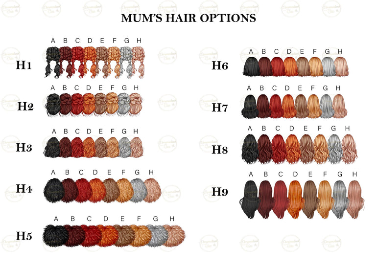 Gift for Mummy, Custom Portrait Mother and Daughter Art, Gifts for Christmas, Birthday, Mother's Day, Customise Hair, Skintone, Names Quote