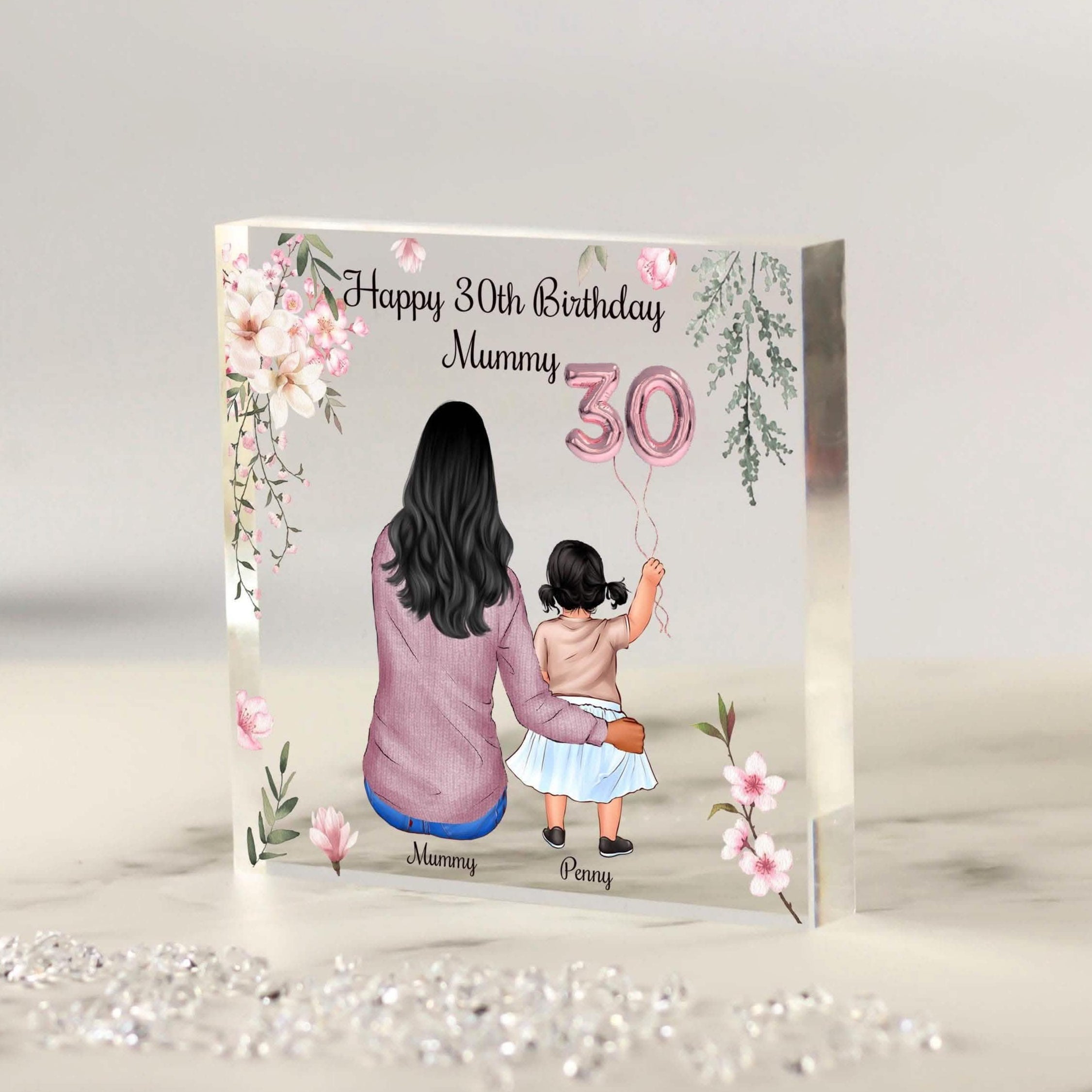 Personalised Happy Birthday Mum Frame, Birthday Gift for Mummy