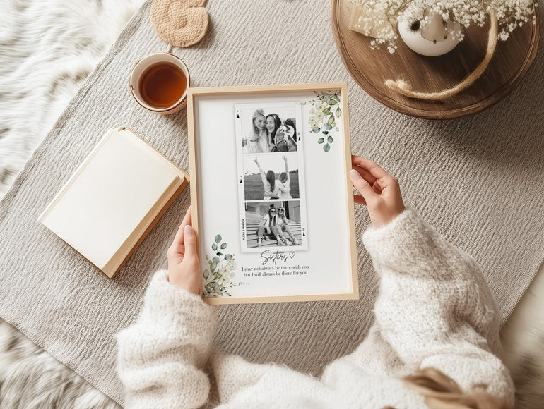 Best Sister gift, bday present, funny sister gifts, cute sister photo frame picture unique sister gift idea