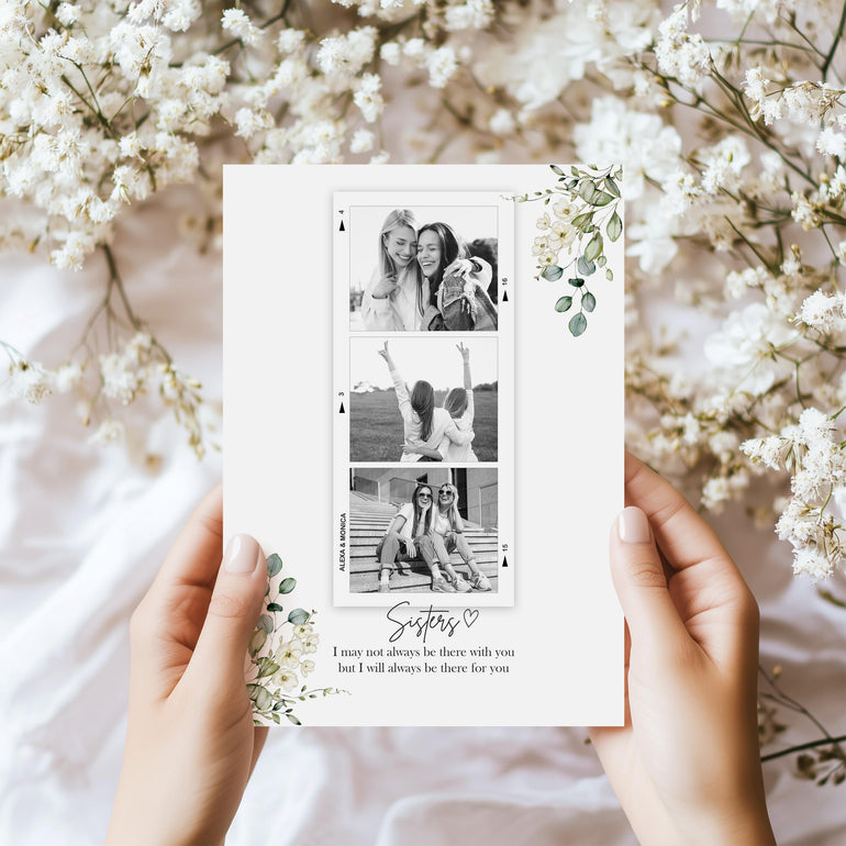 Personalised Sister gift, gift ideas for sister personalised print wall art gift definition soul sisters photo gift for her gifts for bride from sister on wedding day bestie friendship thank you appreciation frame photo display custom plaque