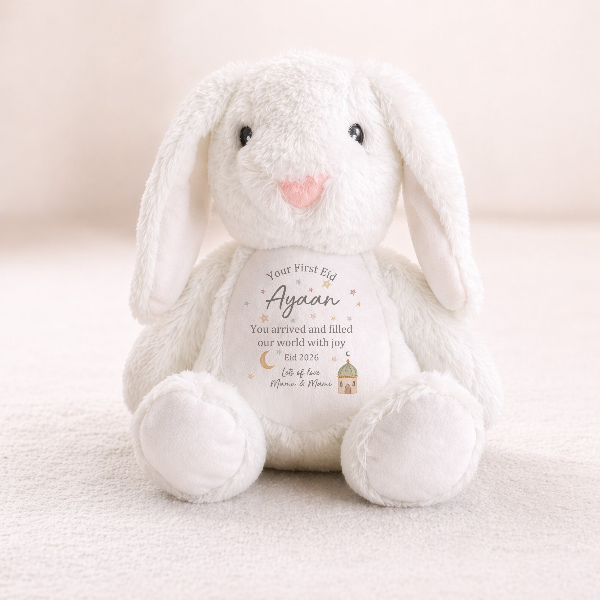 personalised your first eid bunny islamic baby gift