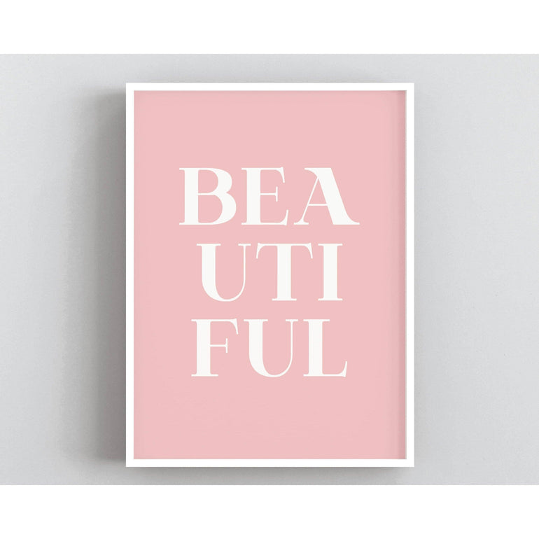 Beautiful Quote Print-Papier Art Designs