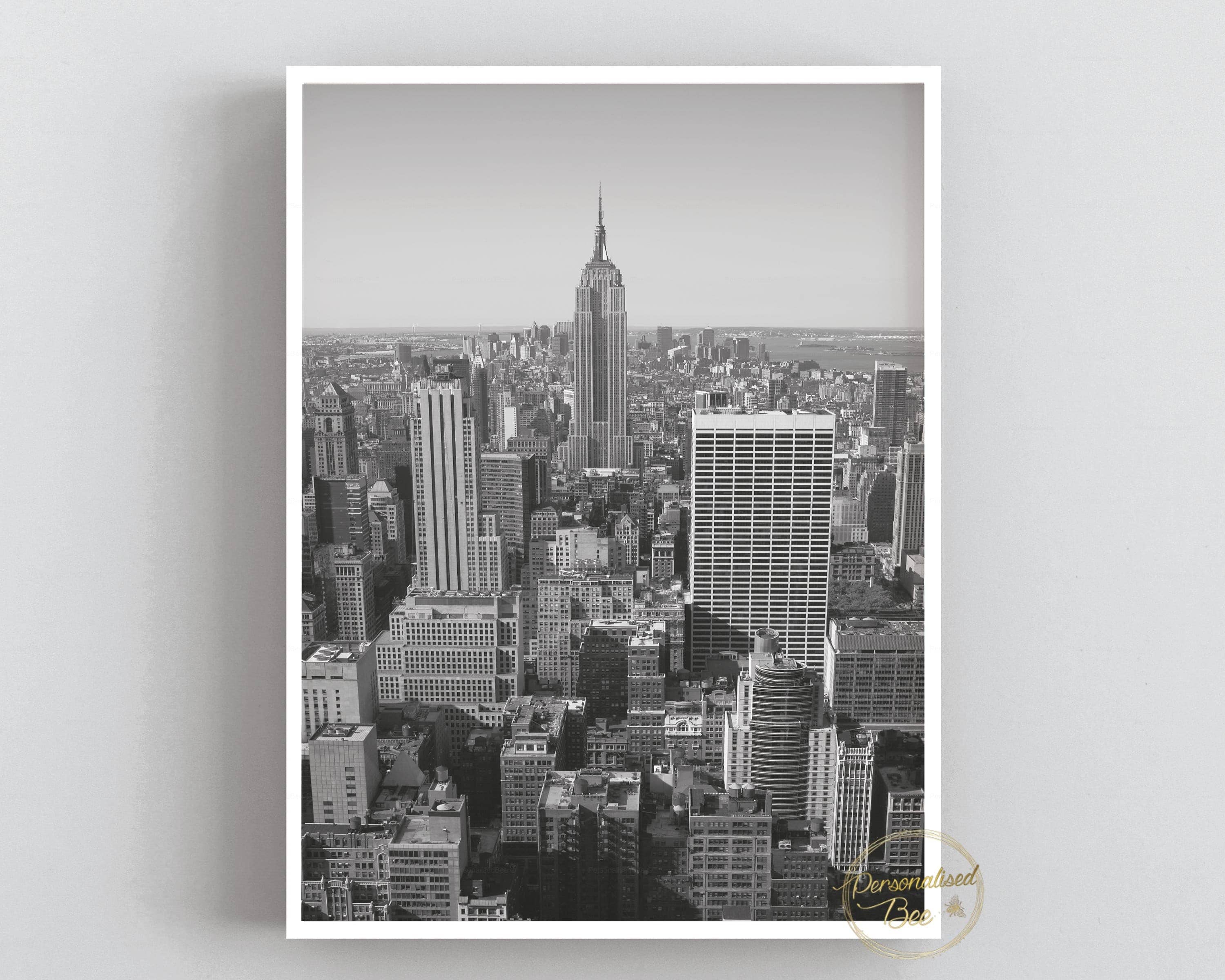 New York City - Black And White Print.