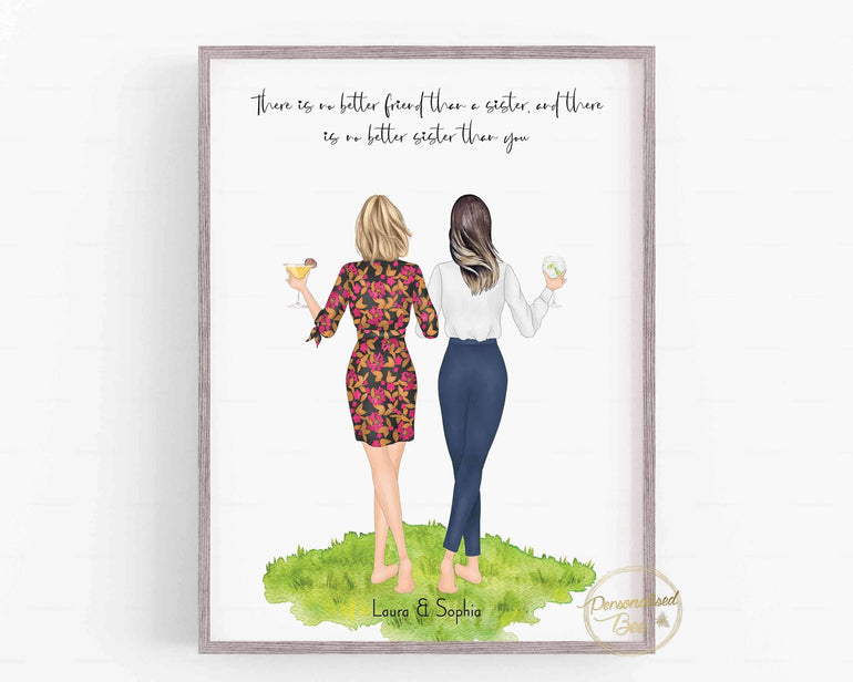 Sisters Gift, Personalised Sister gift, Sister Keepsake, Birthday present for Sister, Birthday Gift for Little Sis, Big Sis, Letterbox gift,