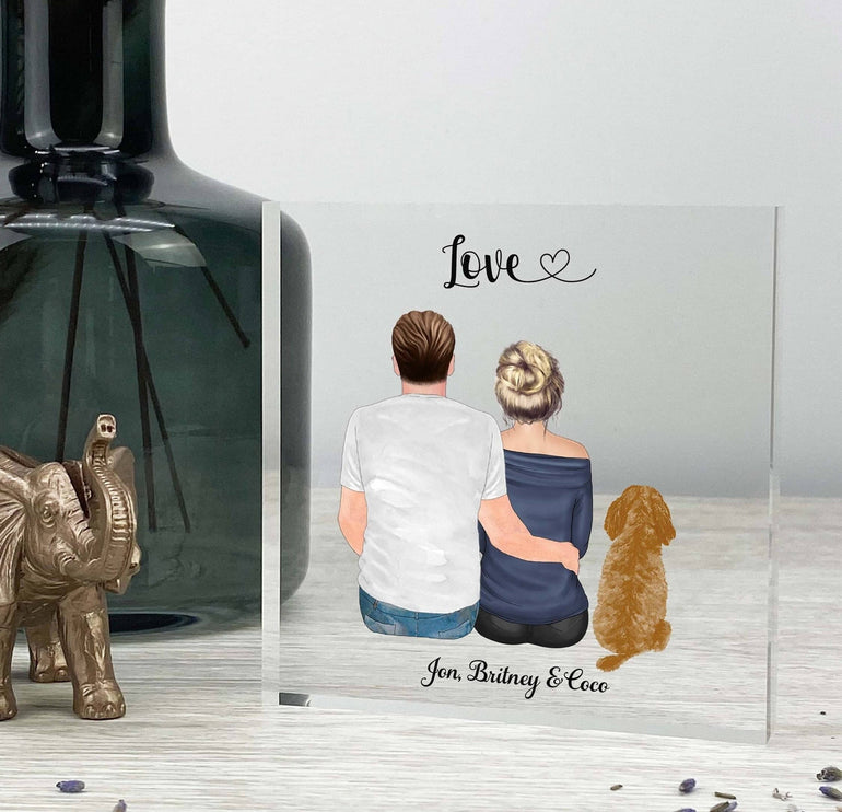 Couple and Pet Print, valentine gift for him, Personalised Boyfriend/Girlfriend Present,Birthday Gift,Anniversary,valentine day gift for him