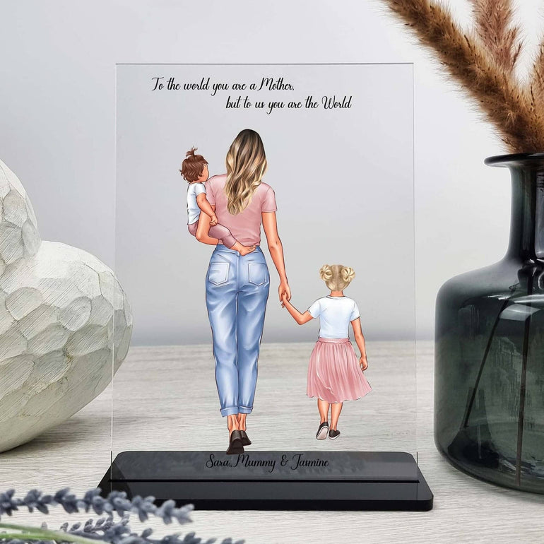 Personalised Gift for Mum, Mothers Day Gift, Mum Gift, Birthday gift, Mother Baby Daughter Print, Custom Portrait Gift, 1st Mothers Day