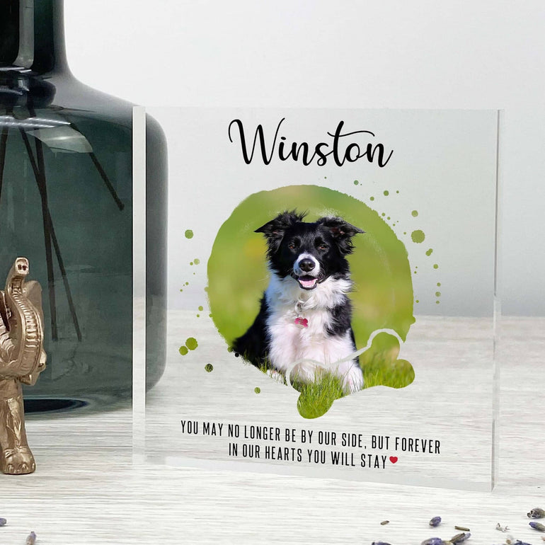 Dog Photo Frame, Dog memorial photo, Pet Loss Gift, Custom Dog loss Keepsake, Dog Sympathy Photo Gift, Dog Lover, Photo Upload, Family Gift