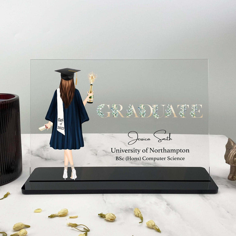 Graduation Gift for Her, Personalised Graduation Print, Graduation Gift for Her, Congratulations Gift, Girlfriend Gift,Sister Acrylic Plaque