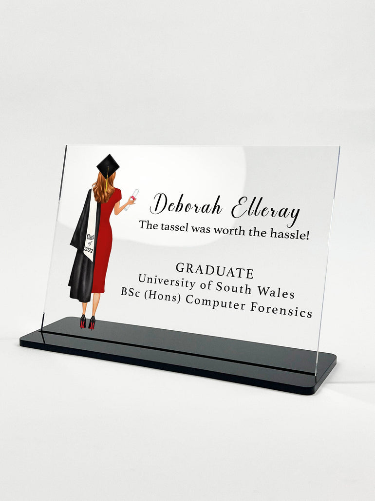 Graduation Gift for Her, Graduation Plaque, Personalised Graduation Gift, Graduation Gift for Friend, Daughter Gift, Congratulations Gift