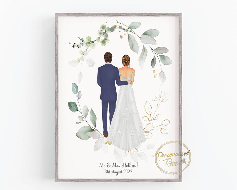 Personalised Wedding Print, Wedding Print, Couple Gift, Bride and Groom gifts,Wedding Present,Gift for Bride,Custom Wedding Gift,Anniversary