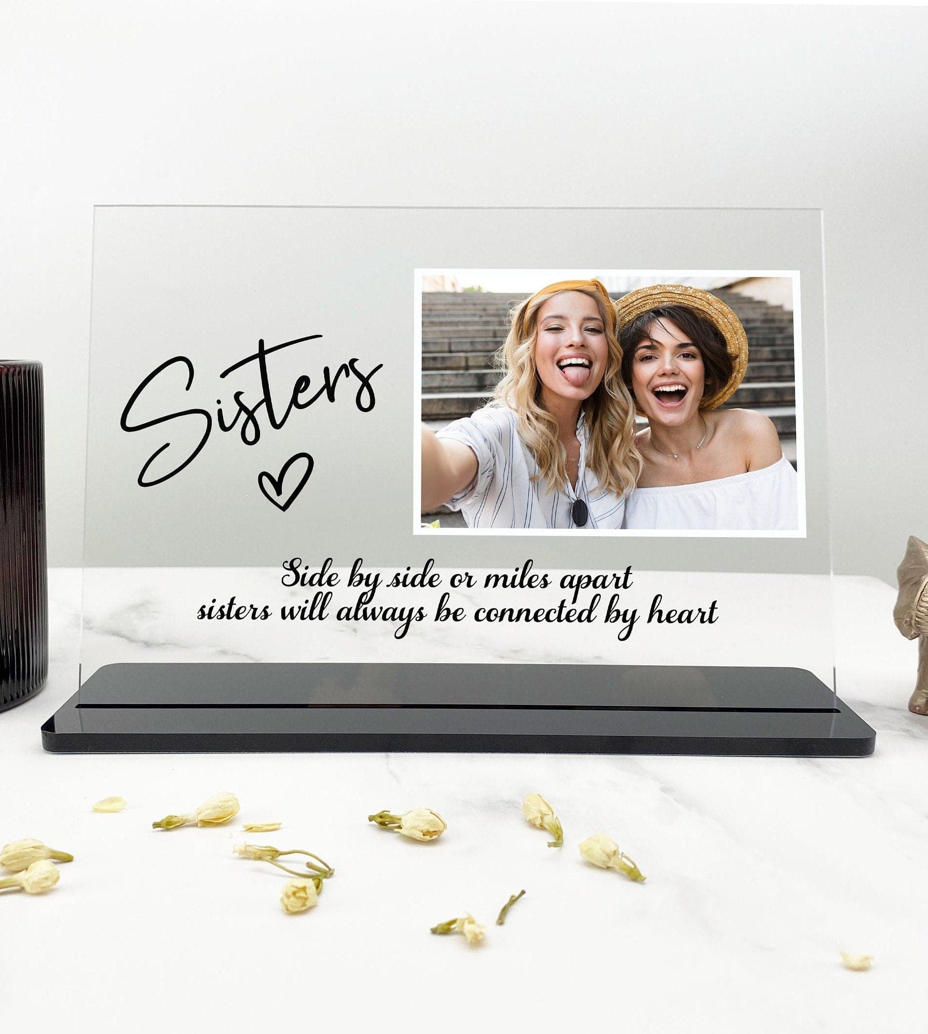 Sisters gifts, Photo Gifts for Sister, Birthday Sister Gift, Christmas Gift for Sister,Photo Keepsake Gift, Photo Frame Acrylic Photo Plaque
