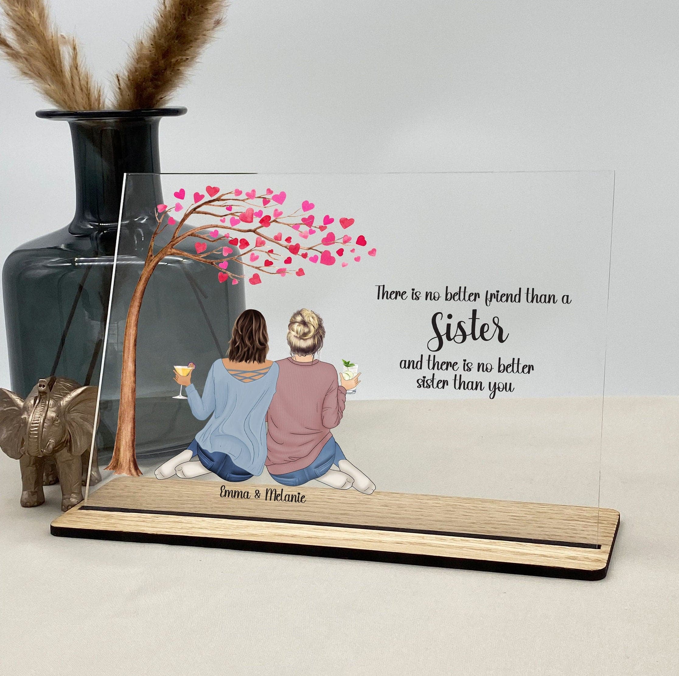 Sister Gifts, Sister Birthday, Sisters Gifts from Sister, Christmas Gifts, Unique Gifts, Sister Print Personalised Gifts Acrylic Plaque