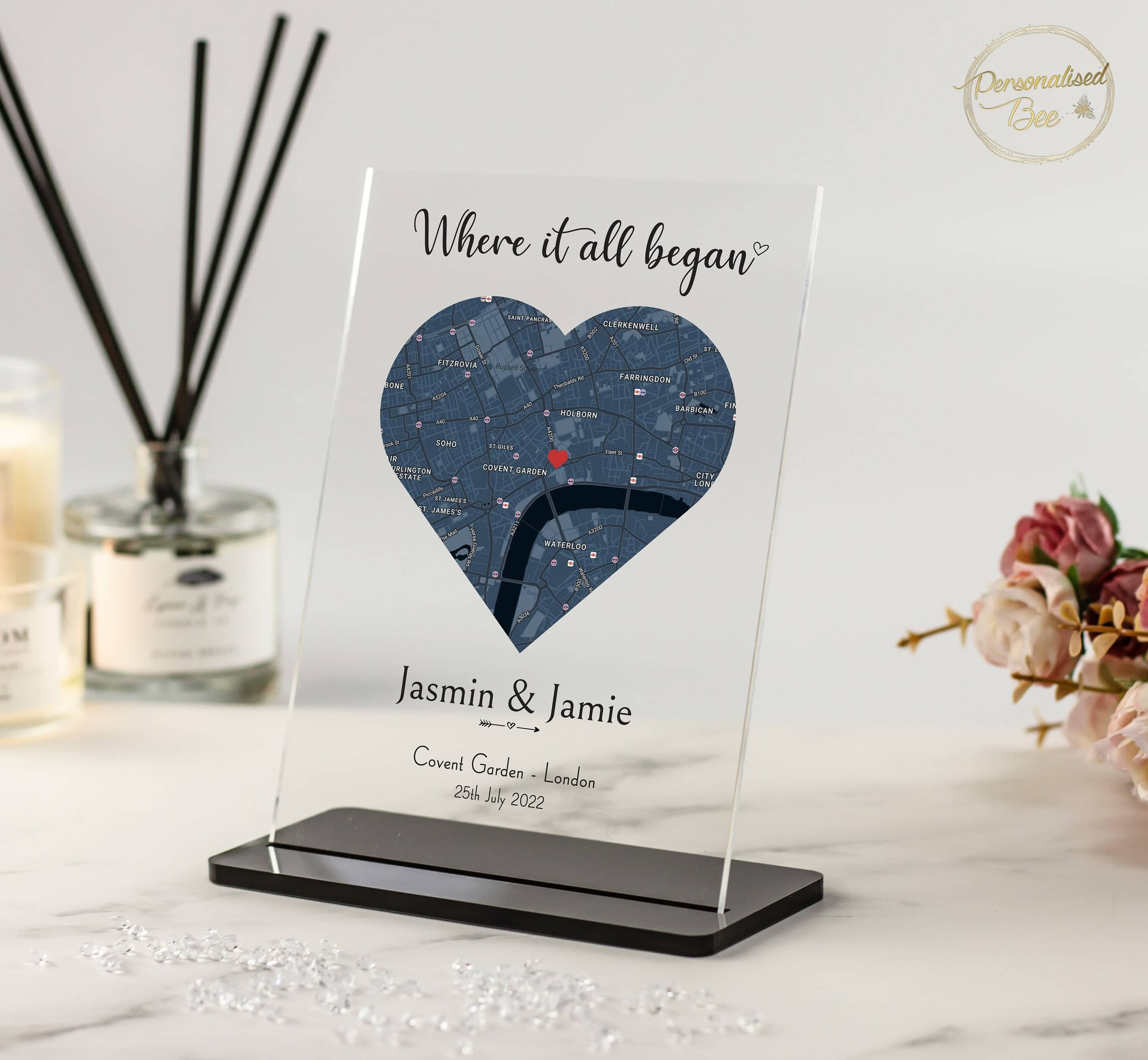 First date Plaque | Anniversary gift