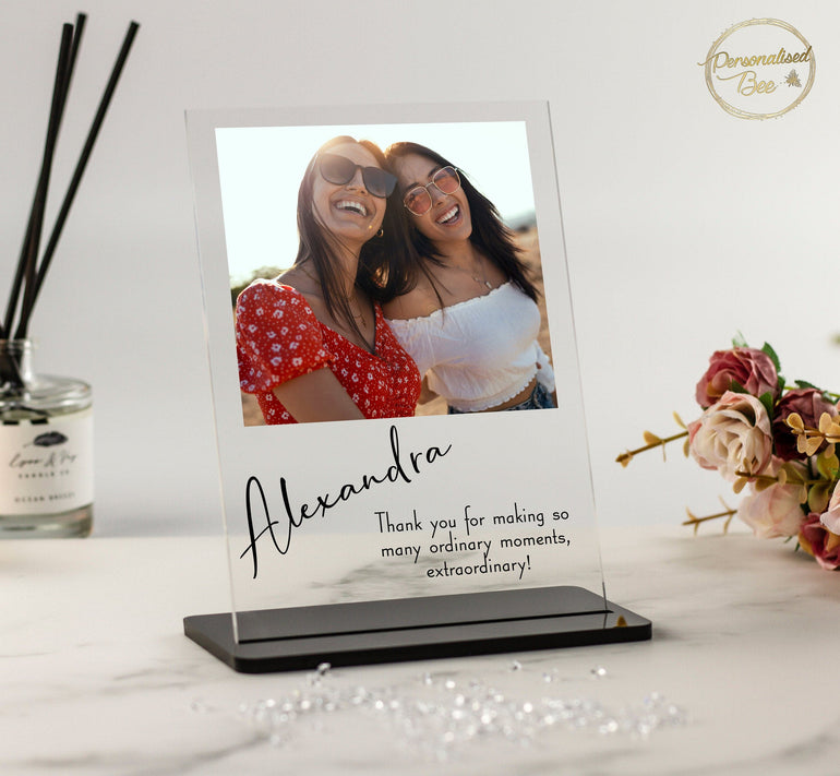 Photo Gift for Friend, Best friend Gift, Birthday Gift For Best Friend, Christmas Gift for BFF, Photo Keepsake Gift, Acrylic Photo Plaque